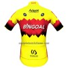Completo Maglia + Pantaloncino con bretelle 2023 Bingoal WB Manica Corta Giallo Rosso